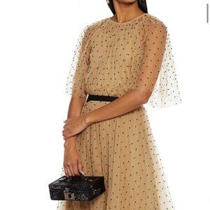 MARIA LUCIA HOHAN MESH POLKA DOT DRESS